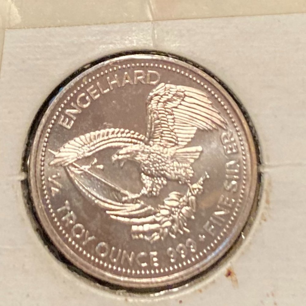 1985 The American Prospector Engelhard 1/4 Troy Ounce .999 Fine Silver - Picture 4 of 7